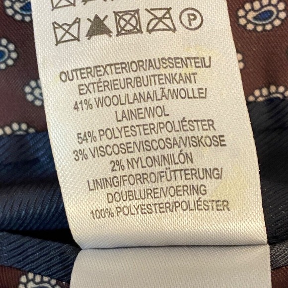 Cedar Wood State Sport Coat L 41-43 Brown Wool Tweed Herringbone 2 Button Blazer - Picture 5 of 15